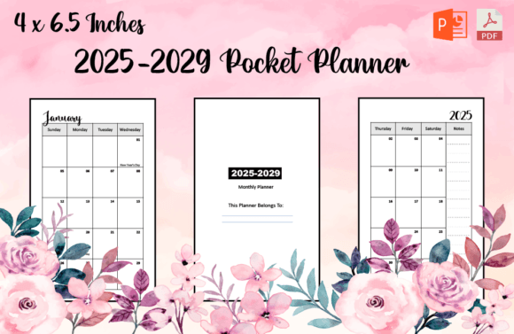 Download 2025-2029 Pocket Planner - 2025 Collection