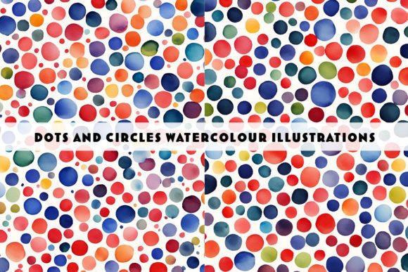 Download Colourful Watercolour Spots Circles Dots - Colourful Collection
