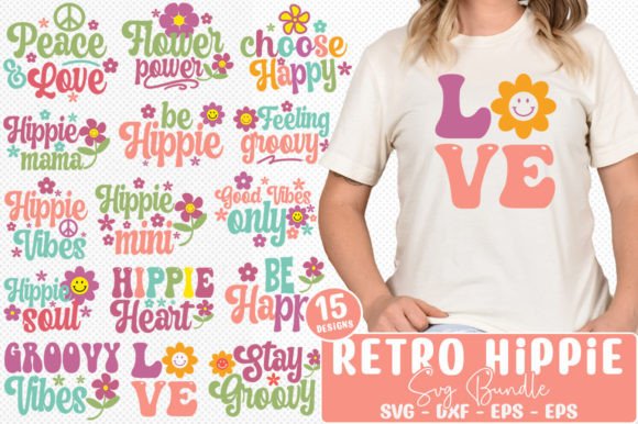 Download Retro Hippie SVG Bundle - Hippie Collection