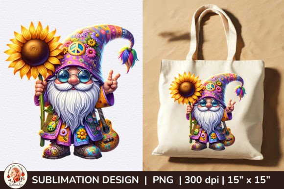 Download Hippie Gnome, Summer Gnomes Clipart - Hippie Collection