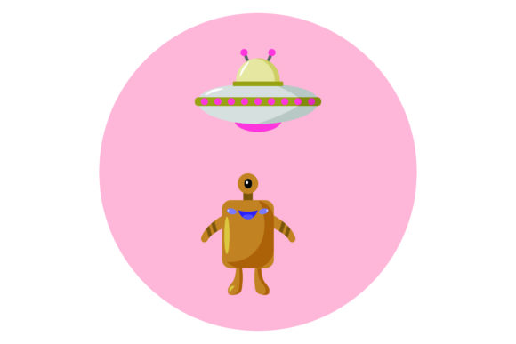Download Flat Illustration Space  Aliens - Space Collection